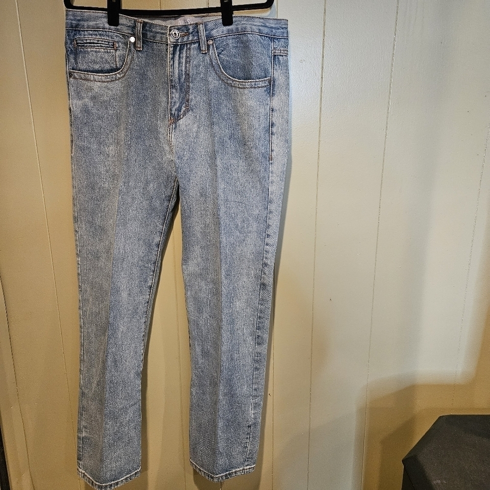 Paulo Solari Jeans, Mens, Size 36x32, Medium-Wash, Relaxed-Fit
